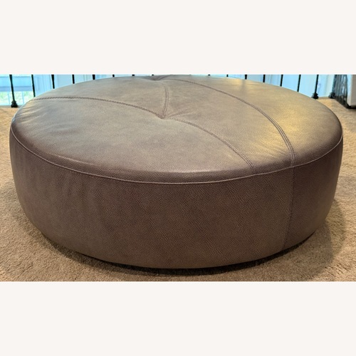 Used Roche Bobois Digital Leather Ottoman for sale on AptDeco