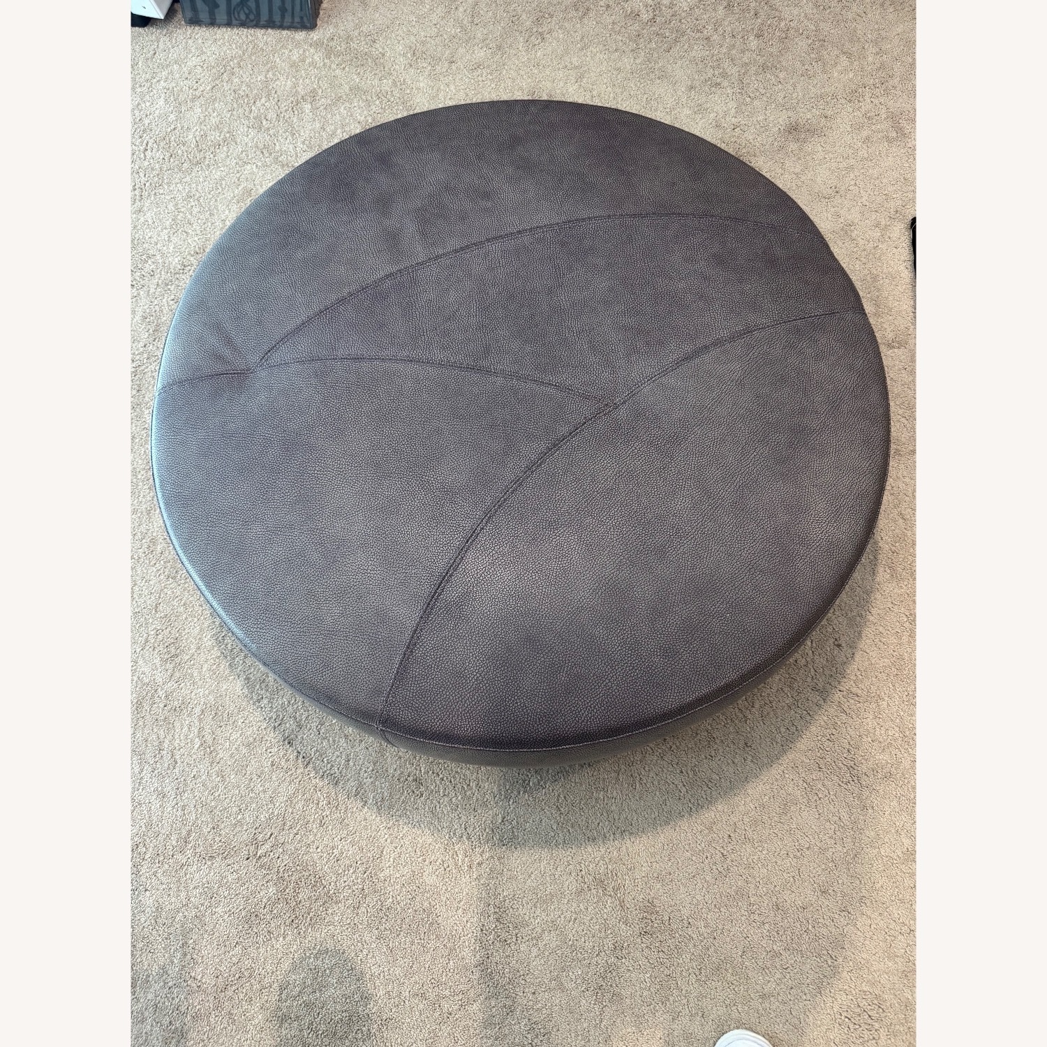Roche Bobois Digital Leather Ottoman - image-3