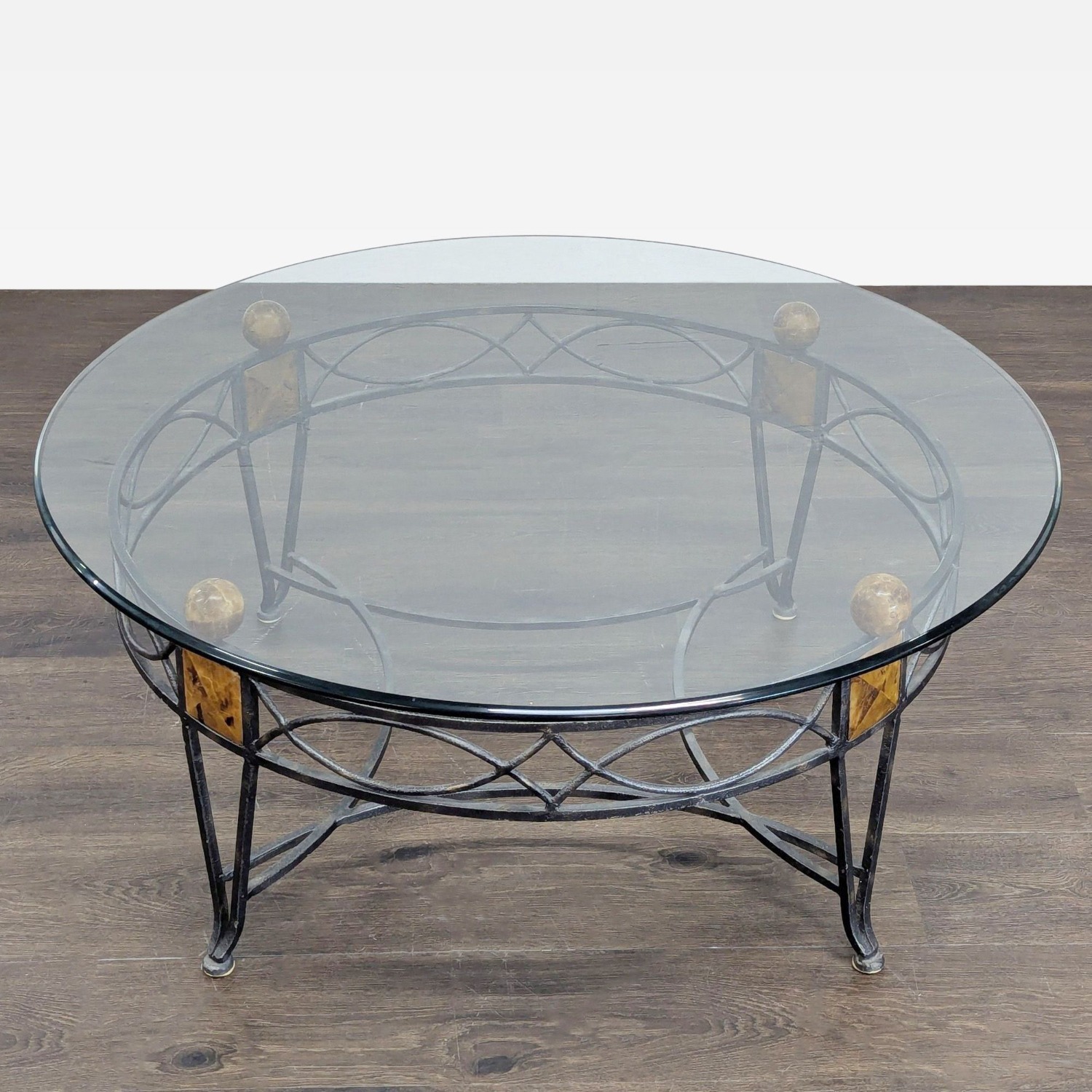 Metal and Glass Coffee Table - image-3