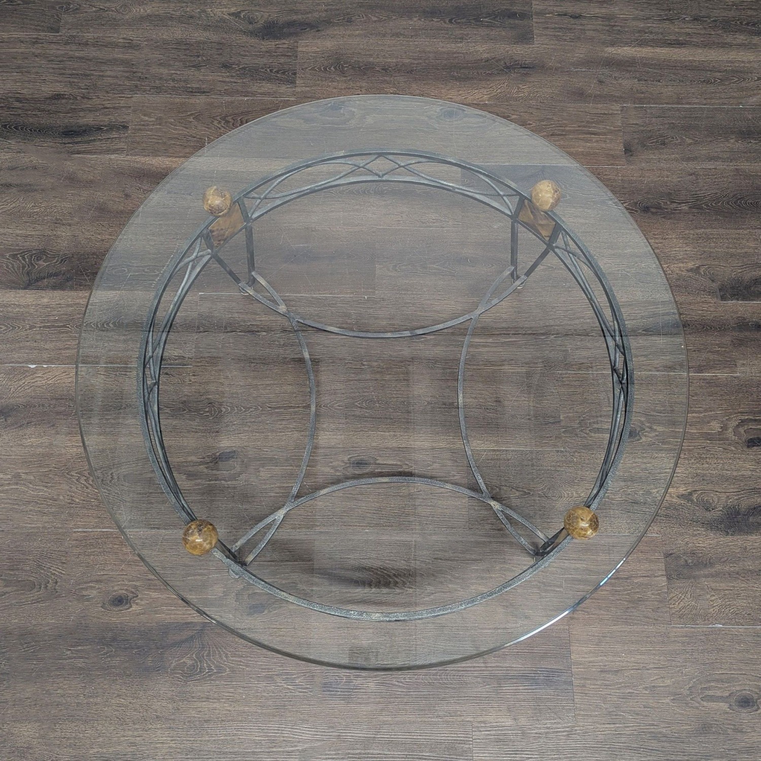 Metal and Glass Coffee Table - image-4