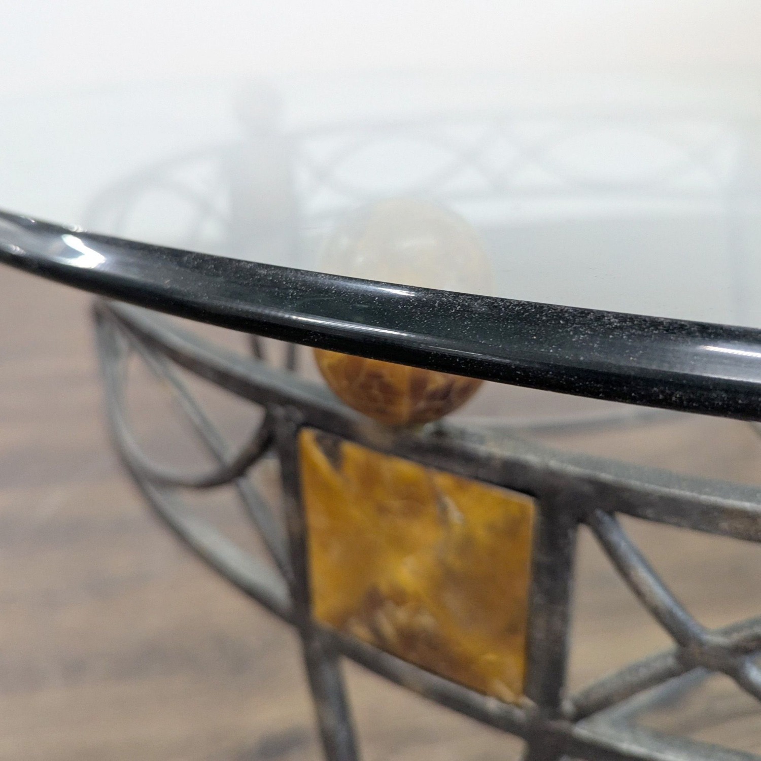 Metal and Glass Coffee Table - image-6