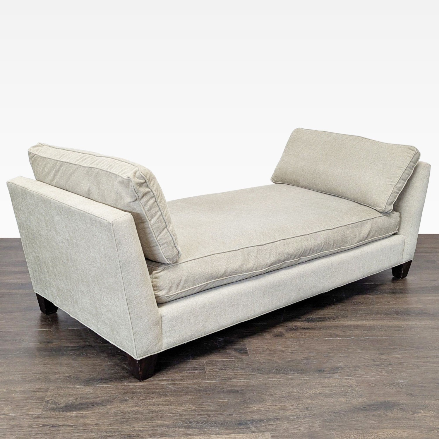 Crate & Barrel Marlow Modern Beige Chaise Lounge - image-2