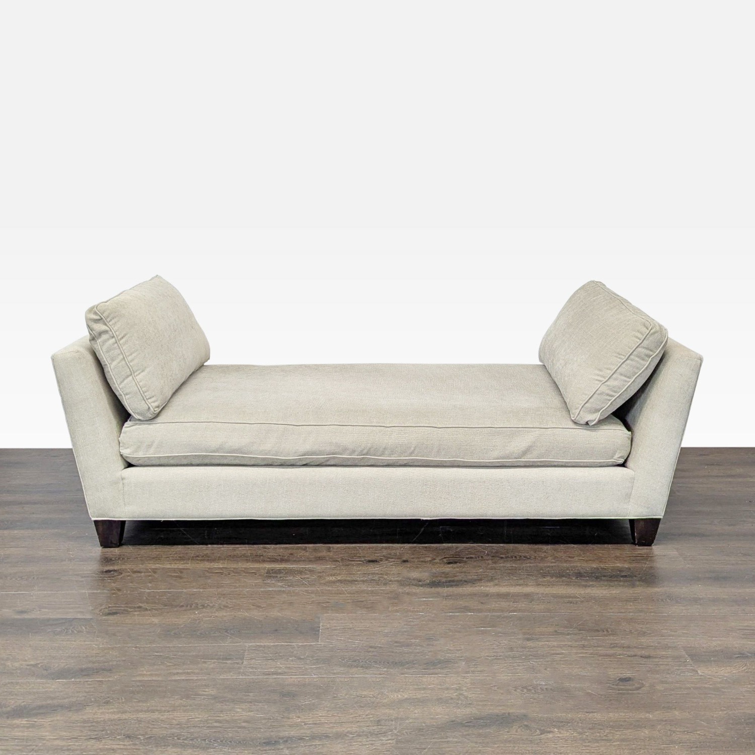 Crate & Barrel Marlow Modern Beige Chaise Lounge - image-1