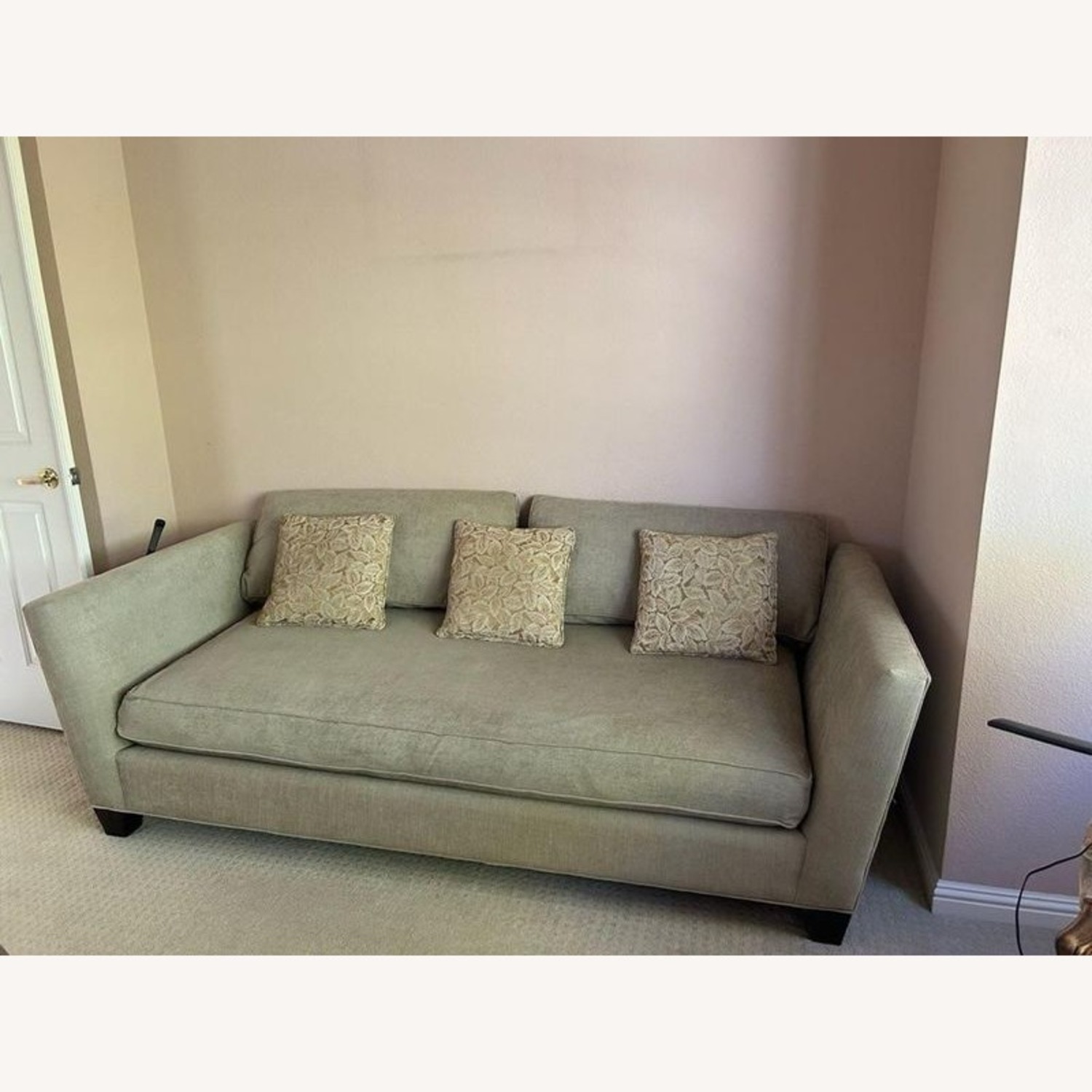 Crate & Barrel Marlow Modern Beige Chaise Lounge - image-6