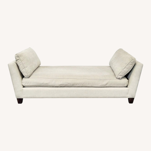 Used Crate & Barrel Marlow Modern Beige Chaise Lounge for sale on AptDeco