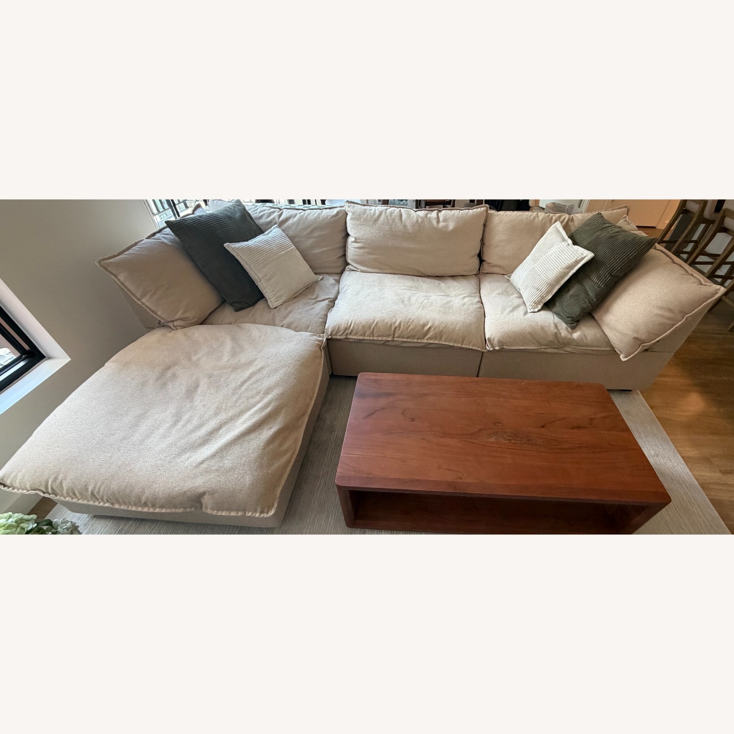 Albany Park 122" Sofa + Ottoman - image-1