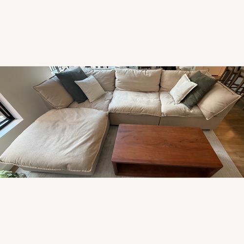 Used Albany Park 122" Sofa + Ottoman for sale on AptDeco