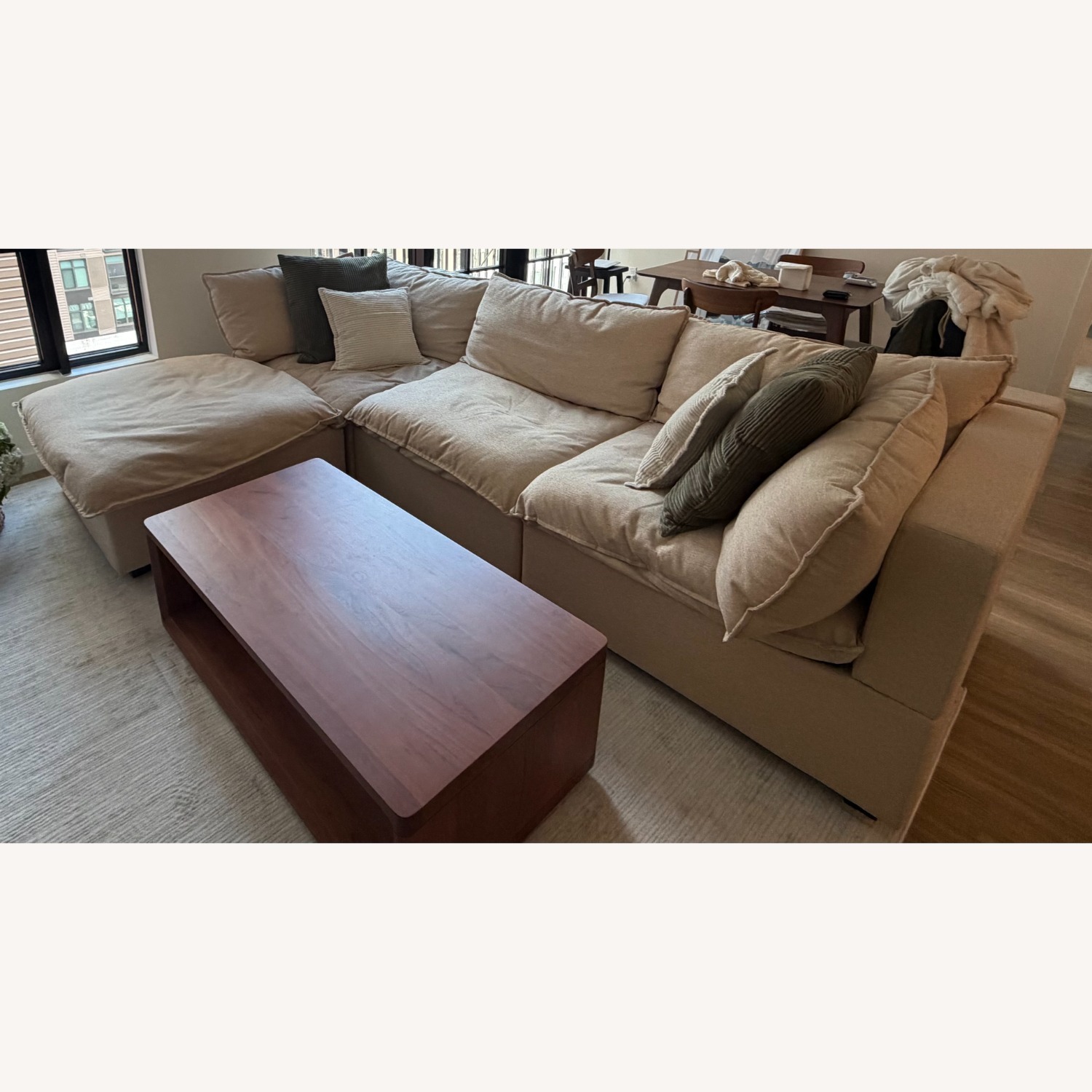 Albany Park 122" Sofa + Ottoman - image-2