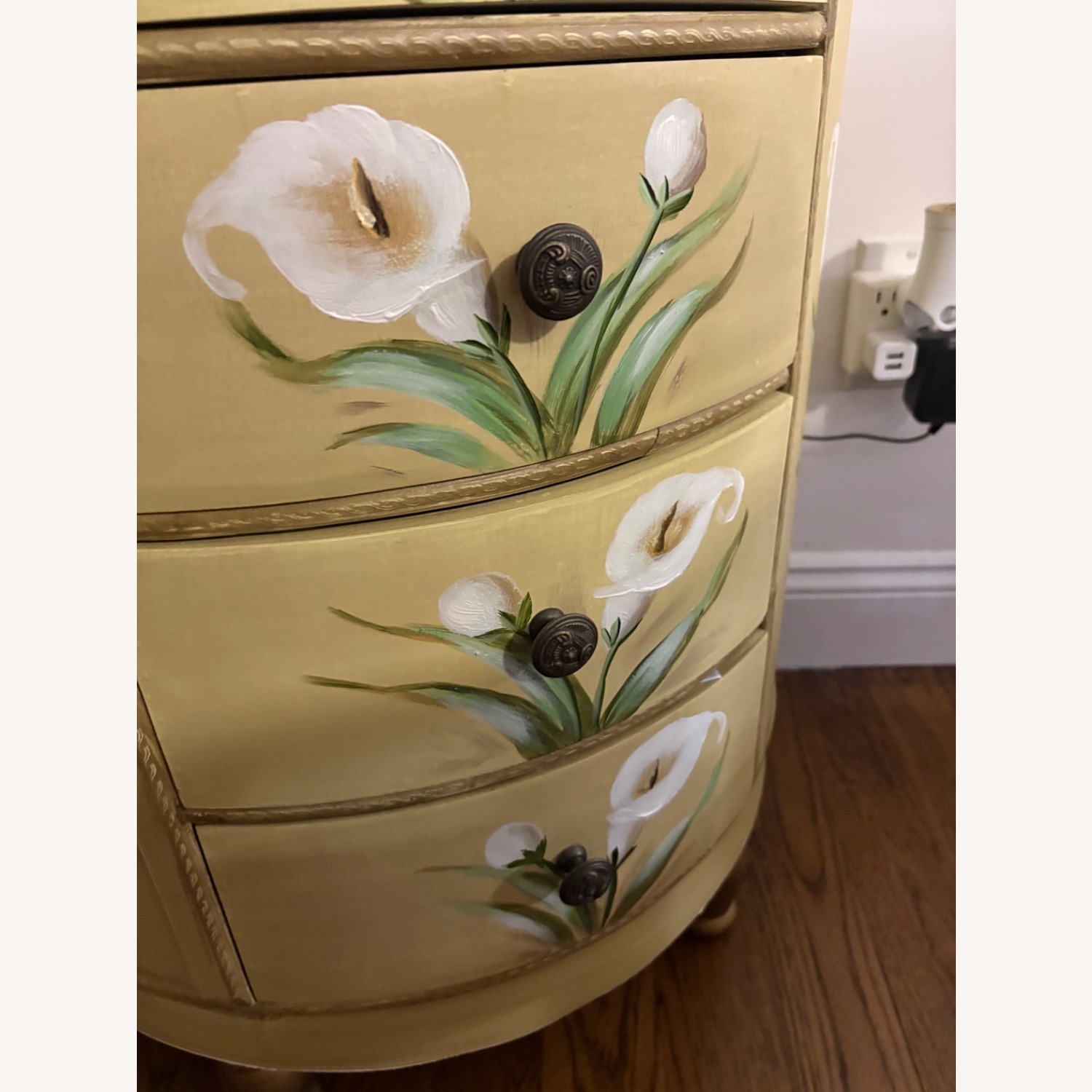 Antique Inspired Floral Accent Chest - image-5