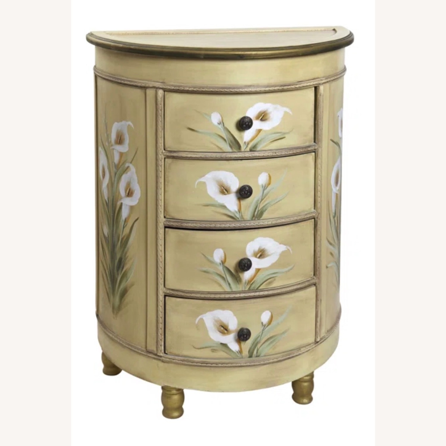 Antique Inspired Floral Accent Chest - image-1