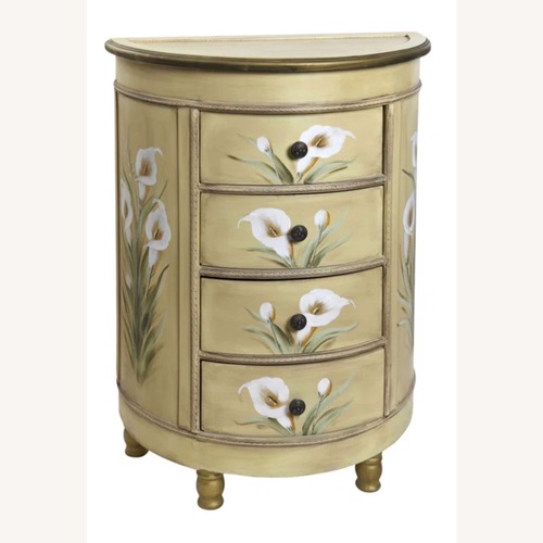 Used Antique Inspired Floral Accent Chest for sale on AptDeco