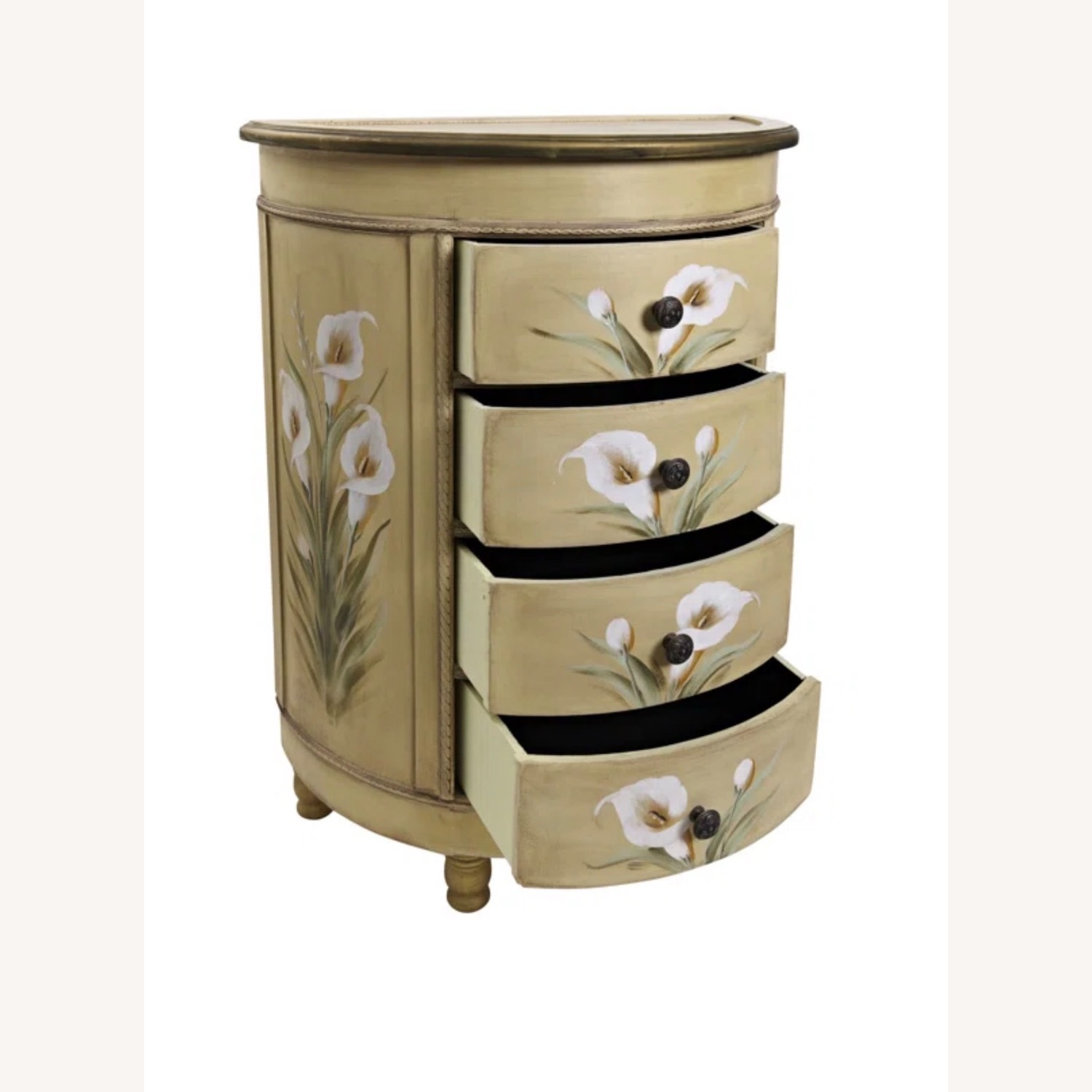 Antique Inspired Floral Accent Chest - image-2