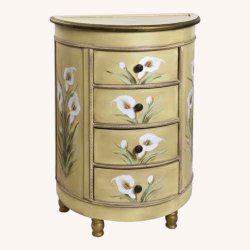 Used Antique Inspired Floral Accent Chest for sale on AptDeco