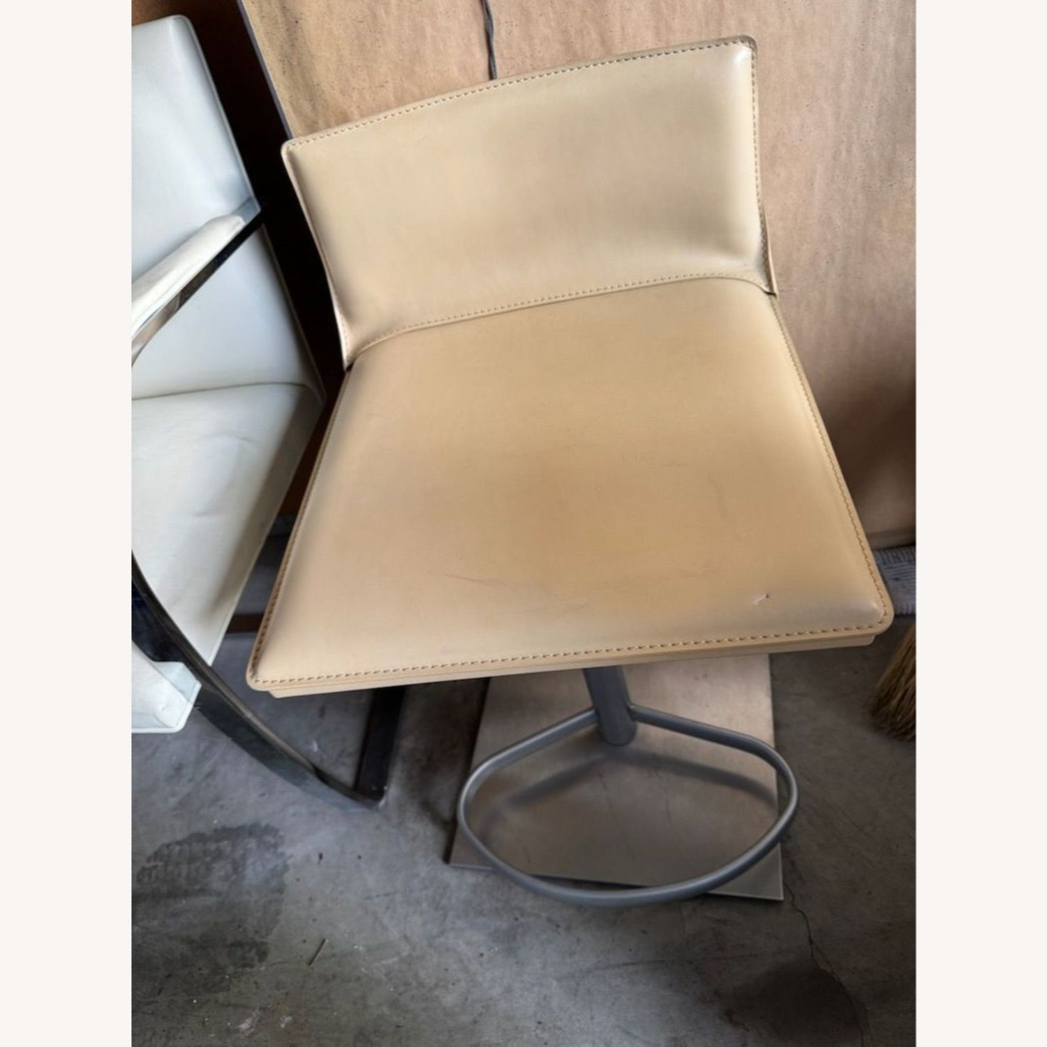 Frag Brushed Aluminum Counter Stool - image-1