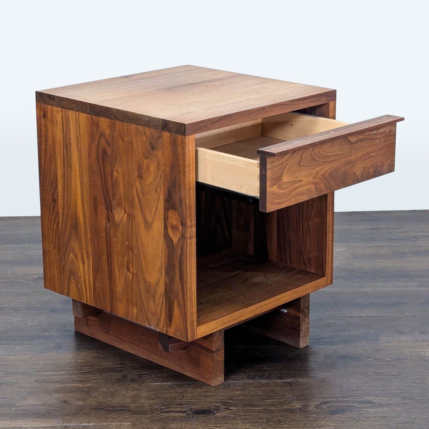 Vermont Furniture Designs One Drawer Walnut Nightstand - image-2