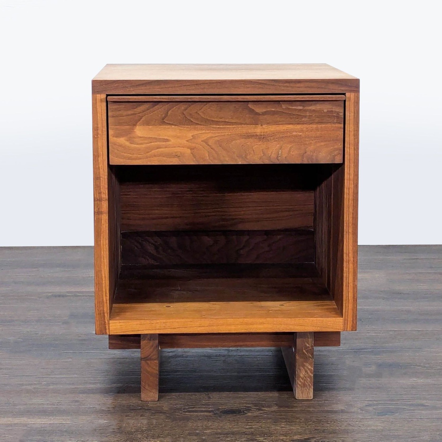 Vermont Furniture Designs One Drawer Walnut Nightstand - image-12