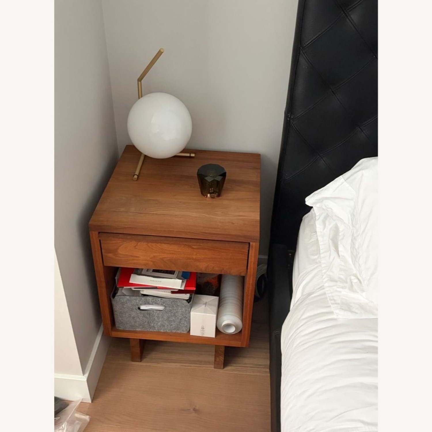 Vermont Furniture Designs One Drawer Walnut Nightstand - image-11