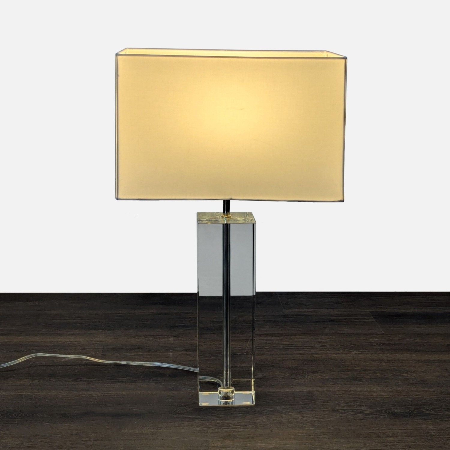 Room & Board Modern Square Crystal Table Lamp - image-1