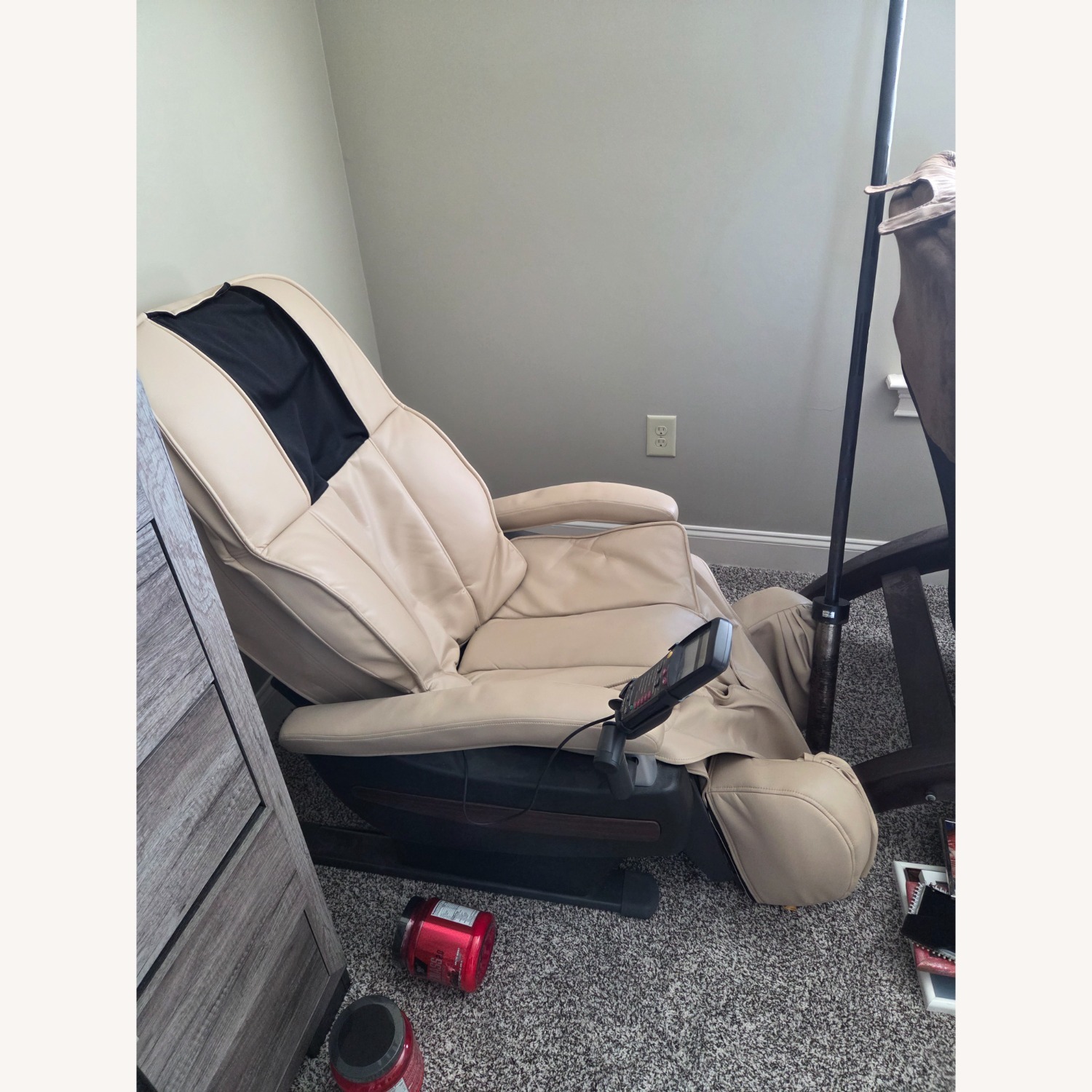 Rms-10 Light Brown Leather Recliner - image-2