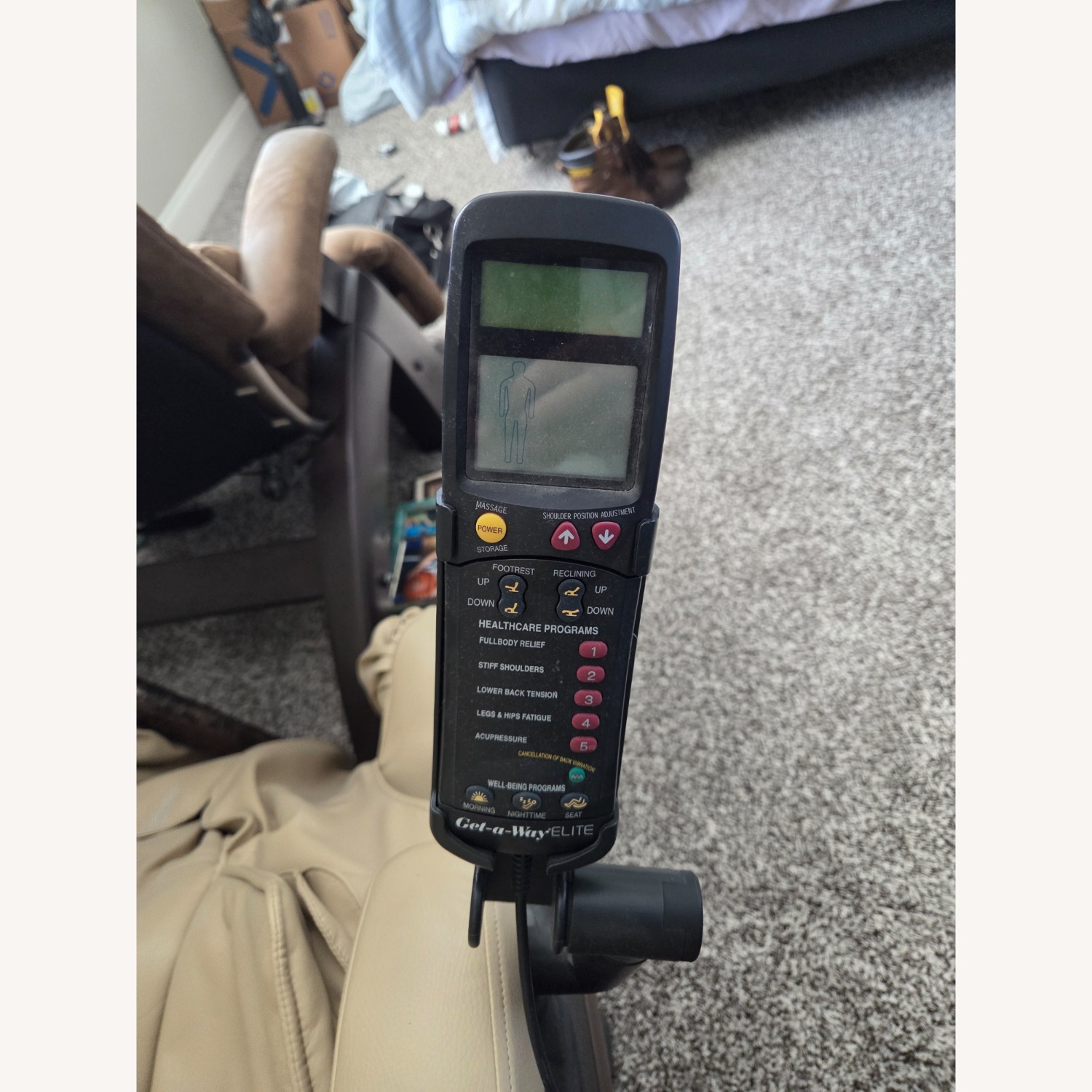 Rms-10 Light Brown Leather Recliner - image-3