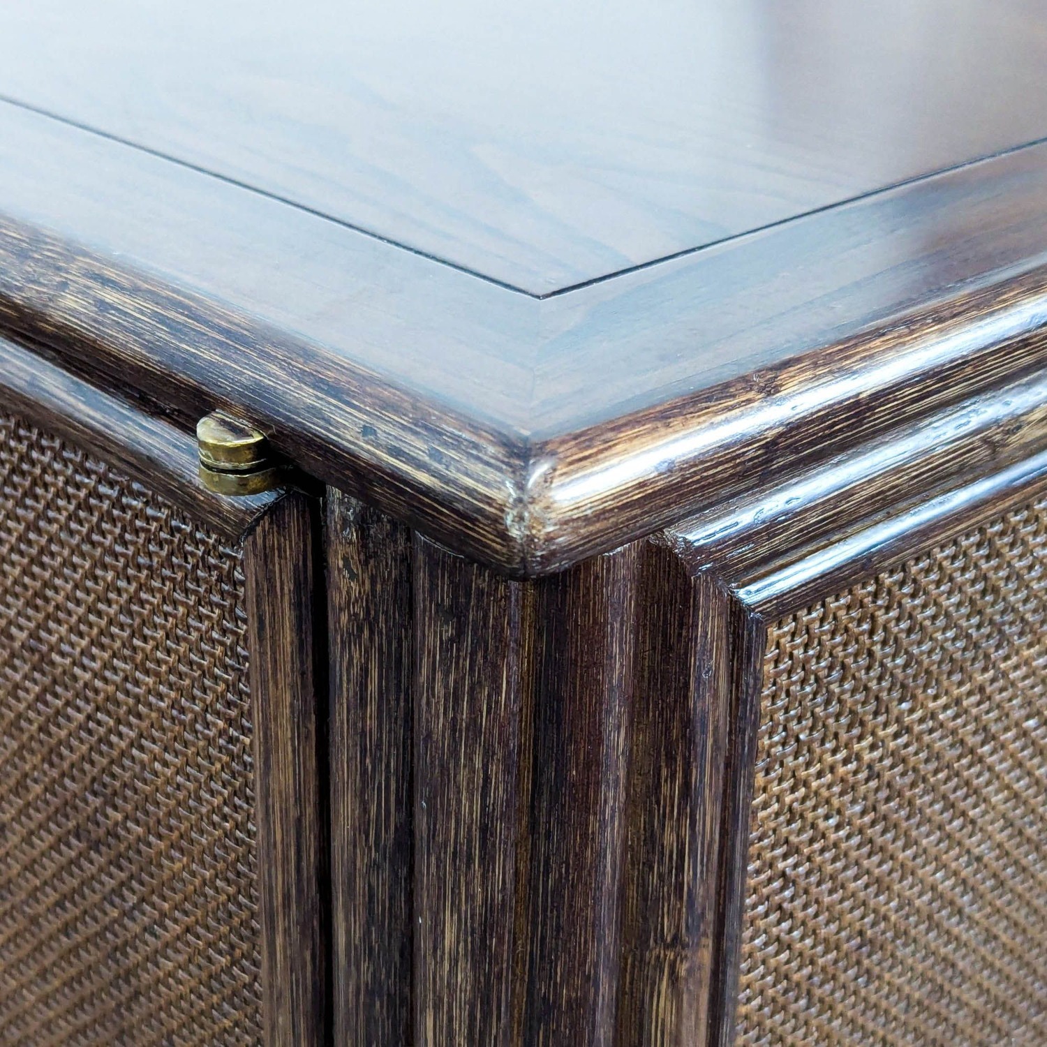 Modern Barbara Barry for Baker / McGuire Rattan Sideboard - image-11