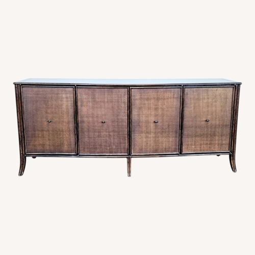 Used Modern Barbara Barry for Baker / McGuire Rattan Sideboard for sale on AptDeco