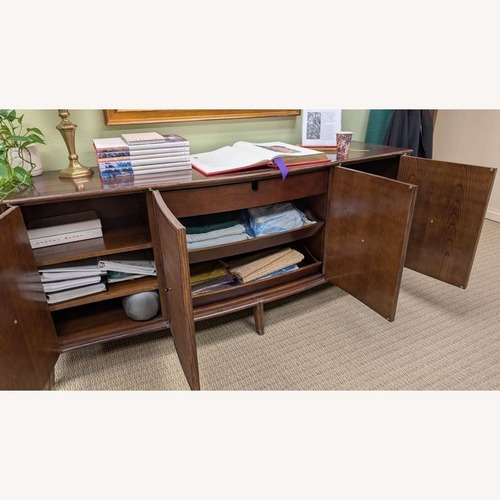Used Modern Barbara Barry for Baker / McGuire Rattan Sideboard for sale on AptDeco