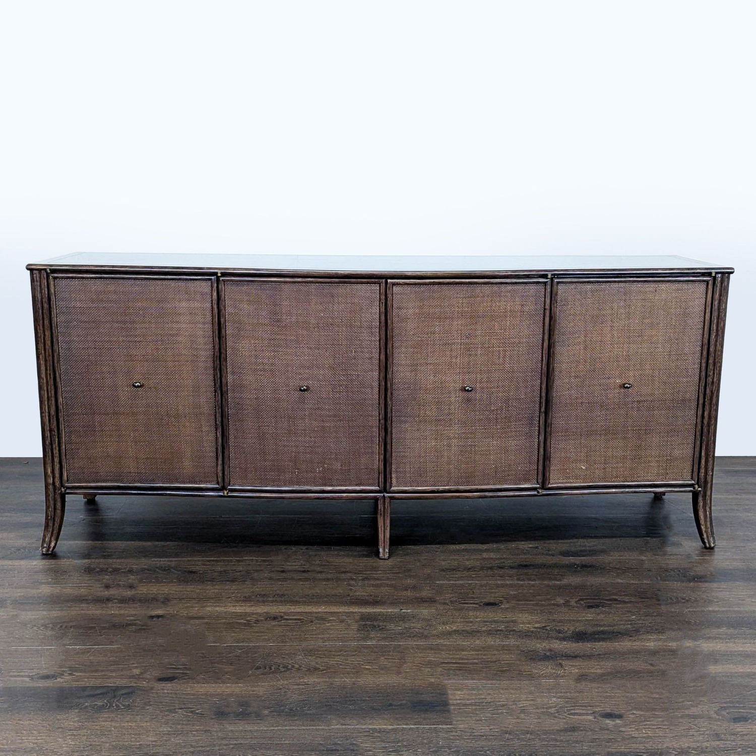 Modern Barbara Barry for Baker / McGuire Rattan Sideboard - image-3