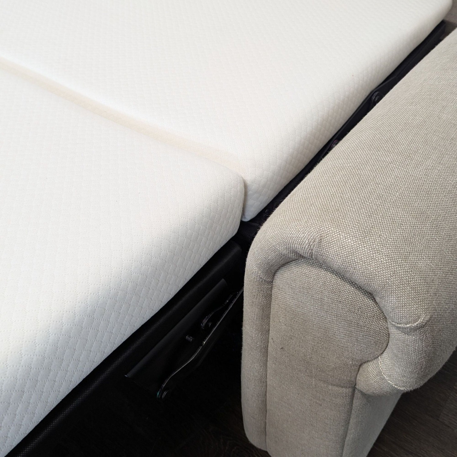 Restoration Hardware Lancaster Light Gray Queen Sleeper Sofa - image-7