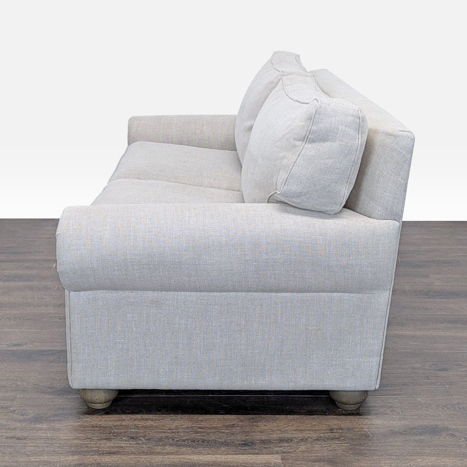 Restoration Hardware Lancaster Light Gray Queen Sleeper Sofa - image-5