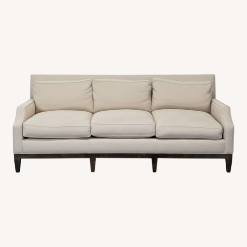 Used Modern 3-Seat Beige Sofa with Cushions and Sturdy for sale on AptDeco