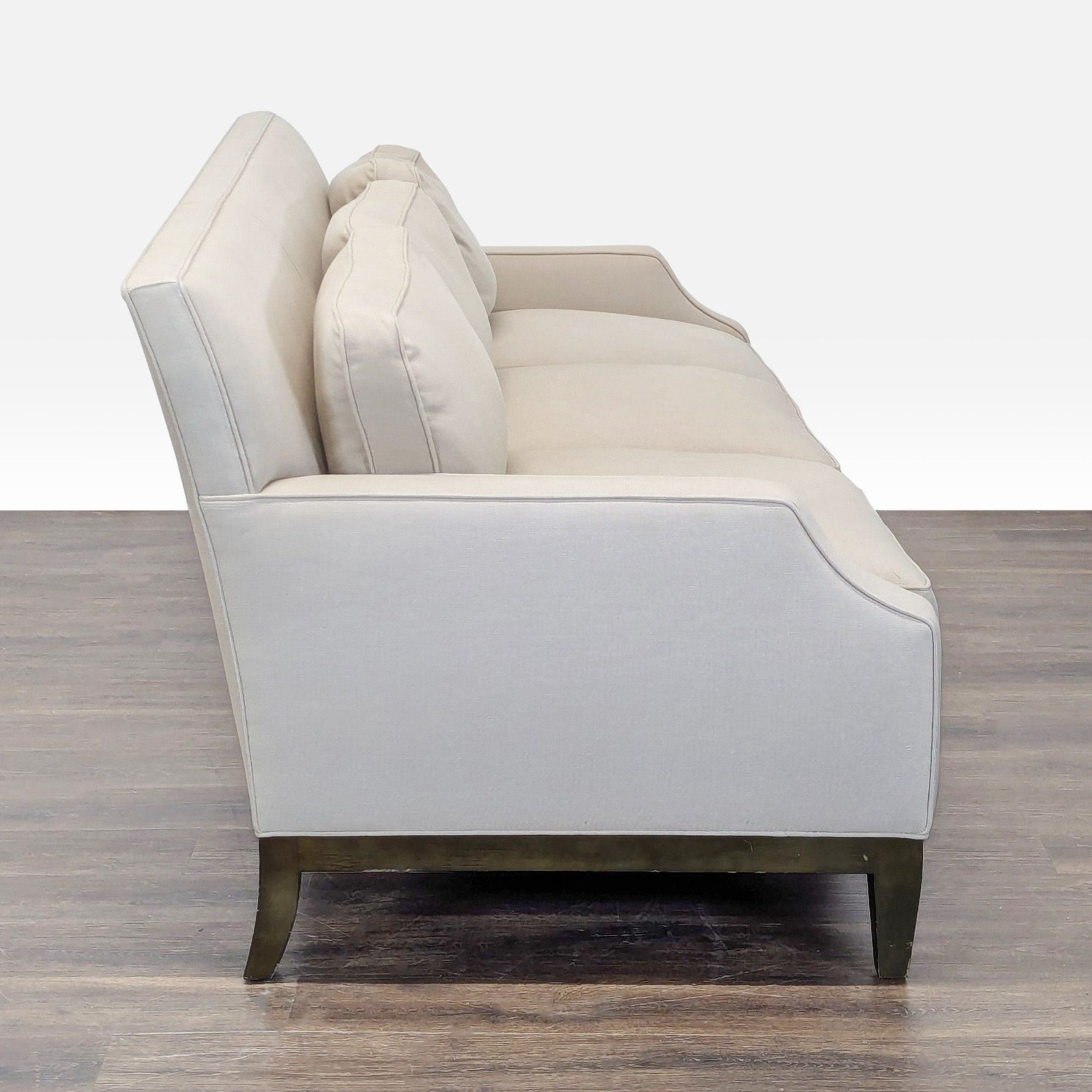 Modern 3-Seat Beige Sofa with Cushions and Sturdy - image-4