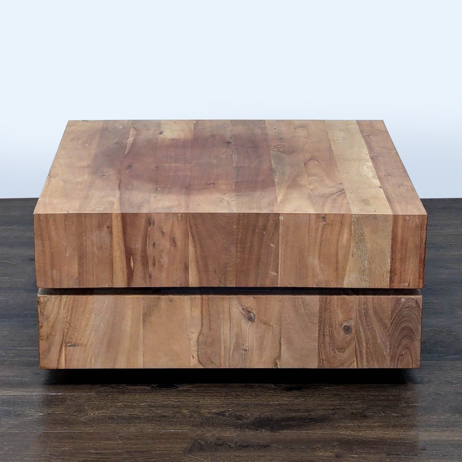 CB2 Spin Rotating Coffee Table with Two Drawers - image-10