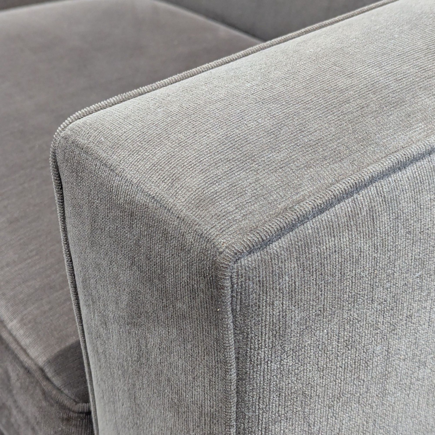 Room & Board Modern Gray Loveseat with Wide Track - image-6