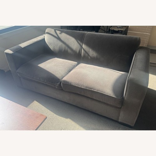 Used Room & Board Modern Gray Loveseat with Wide Track for sale on AptDeco