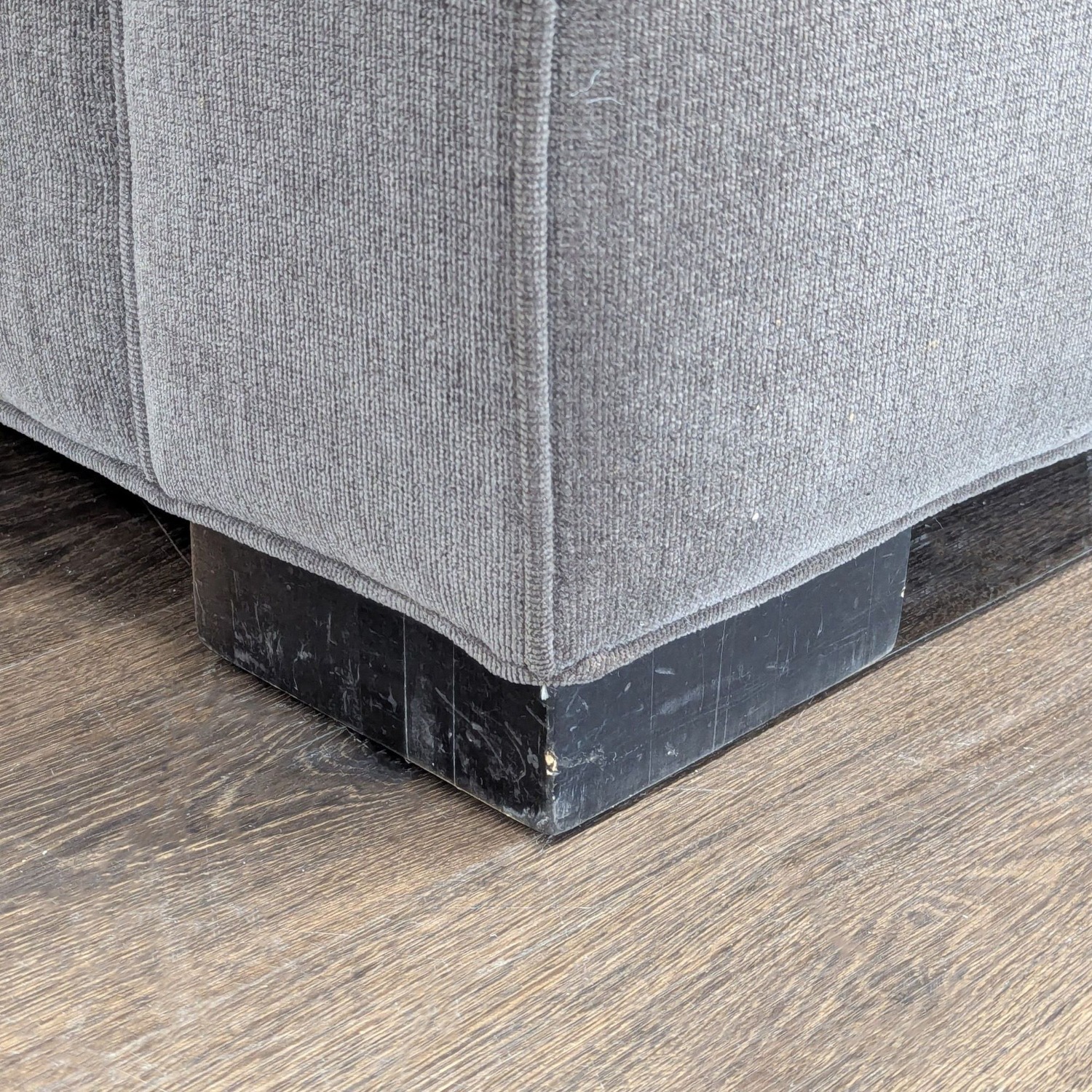 Room & Board Modern Gray Loveseat with Wide Track - image-7