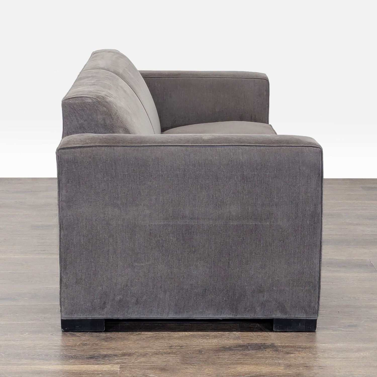Room & Board Modern Gray Loveseat with Wide Track - image-3
