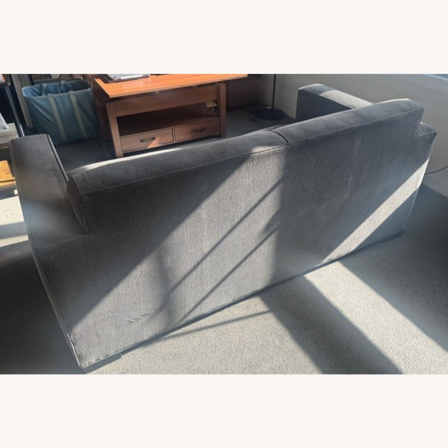 Room & Board Modern Gray Loveseat with Wide Track - image-8