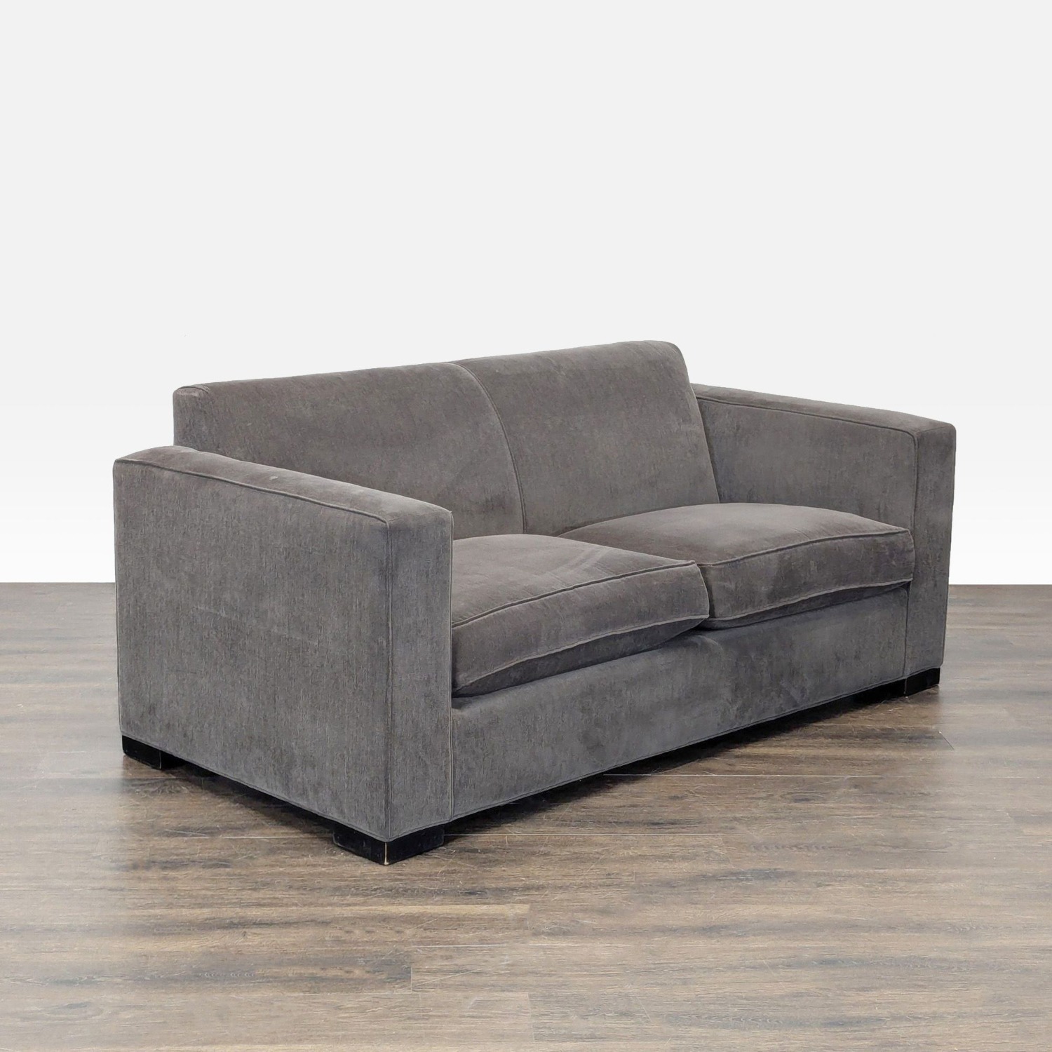Room & Board Modern Gray Loveseat with Wide Track - image-2
