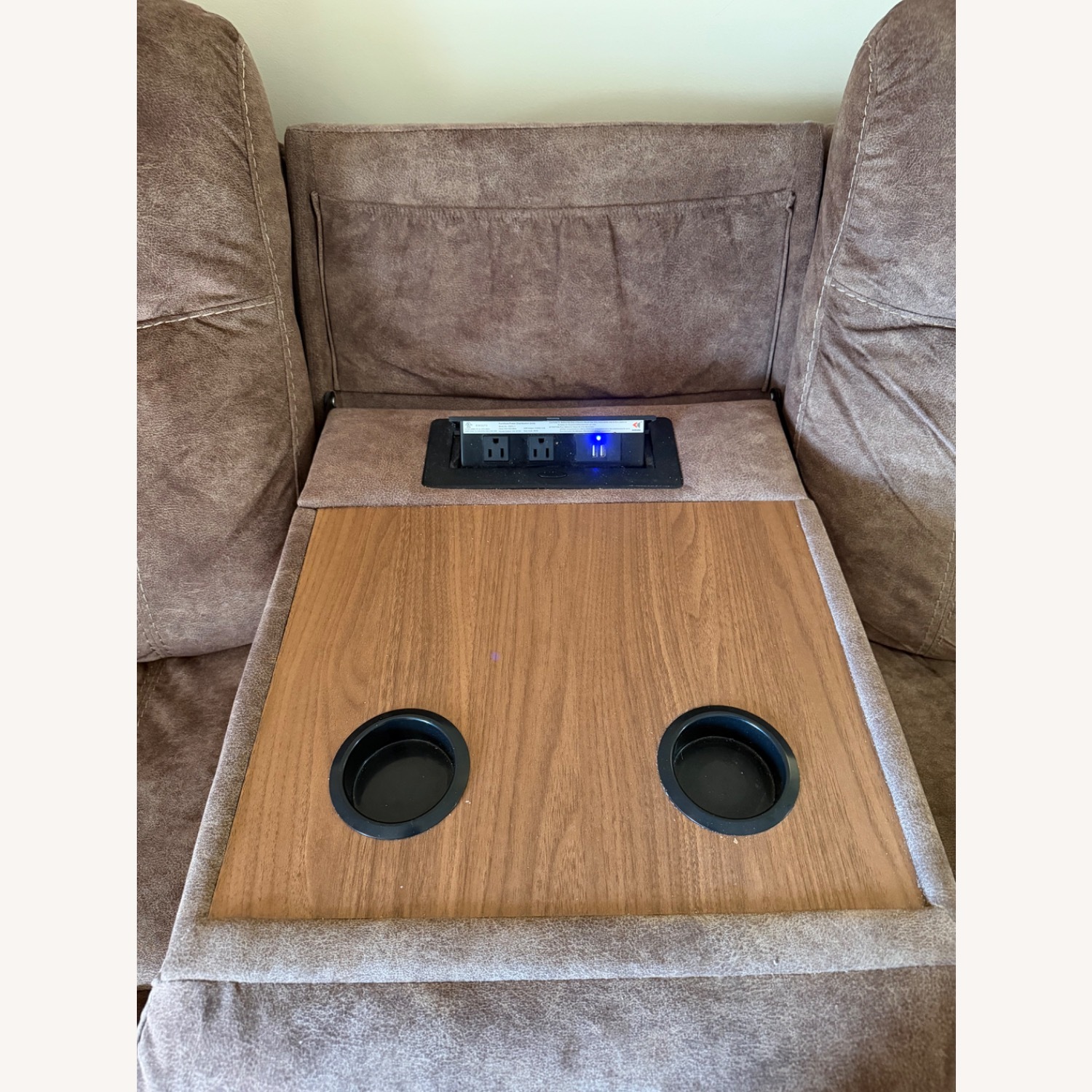 Ashley Light Brown 3+ Seater Recliner Sofa - image-5