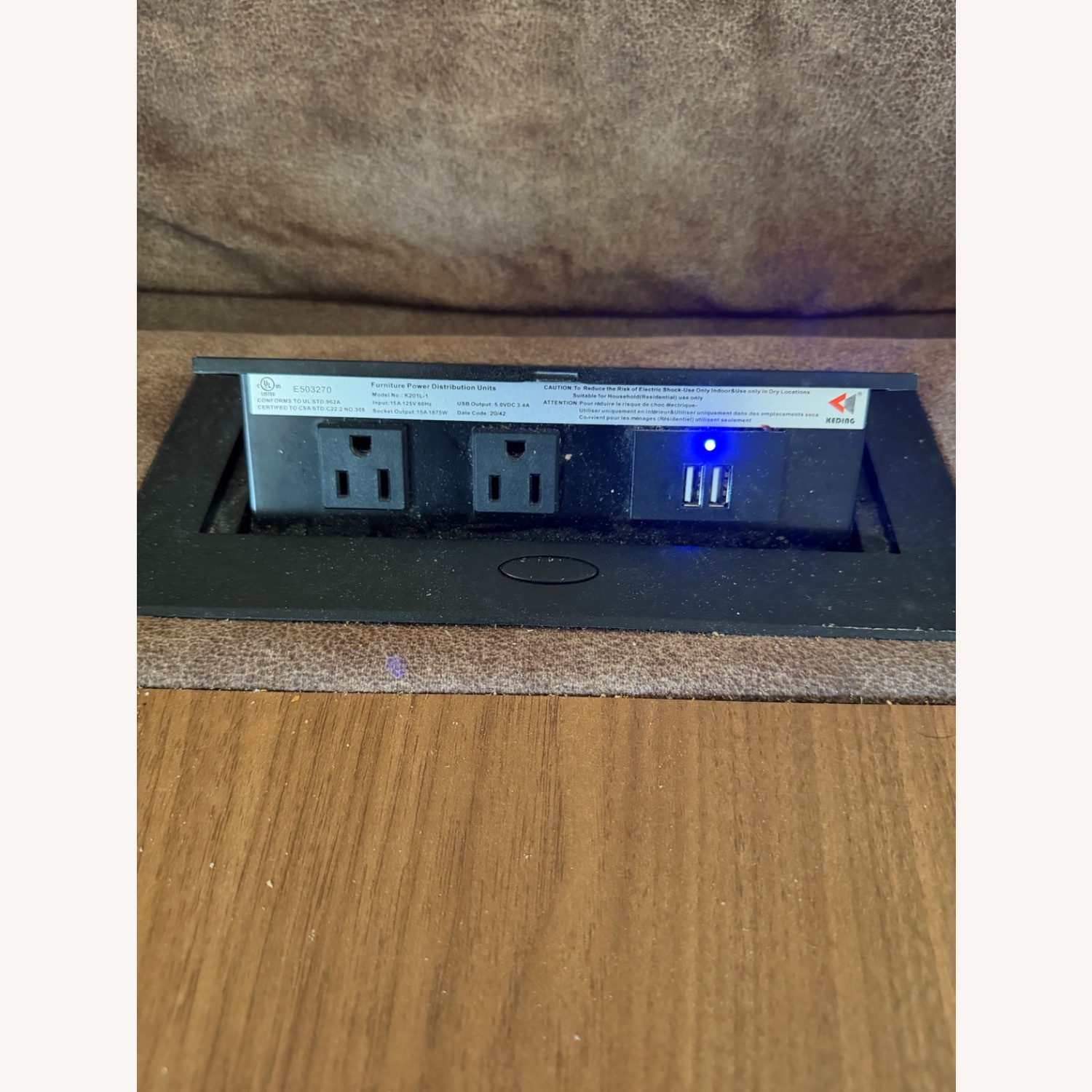 Ashley Light Brown 3+ Seater Recliner Sofa - image-6