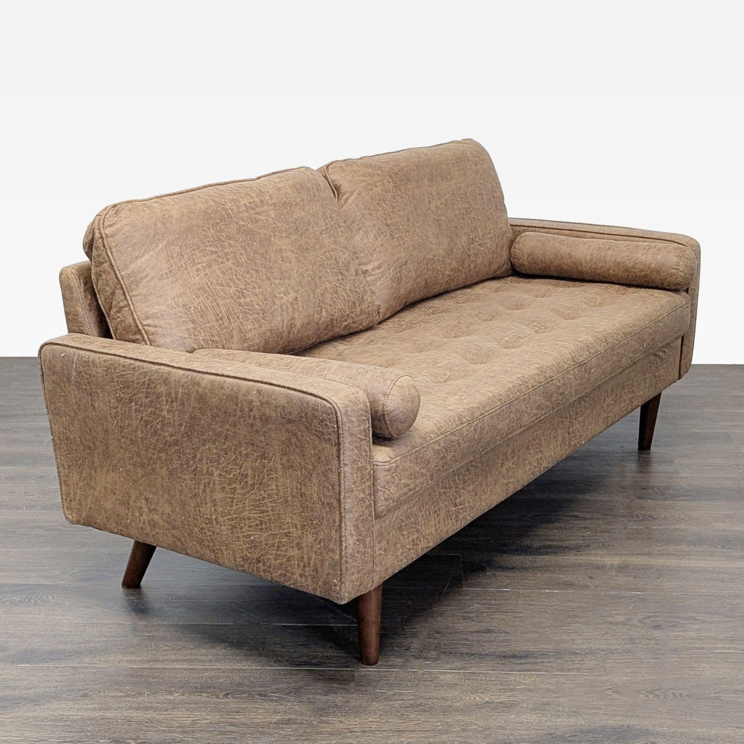 Avantio Vanomi 3-Seat Sofa in Brown Faux Leather  - image-2