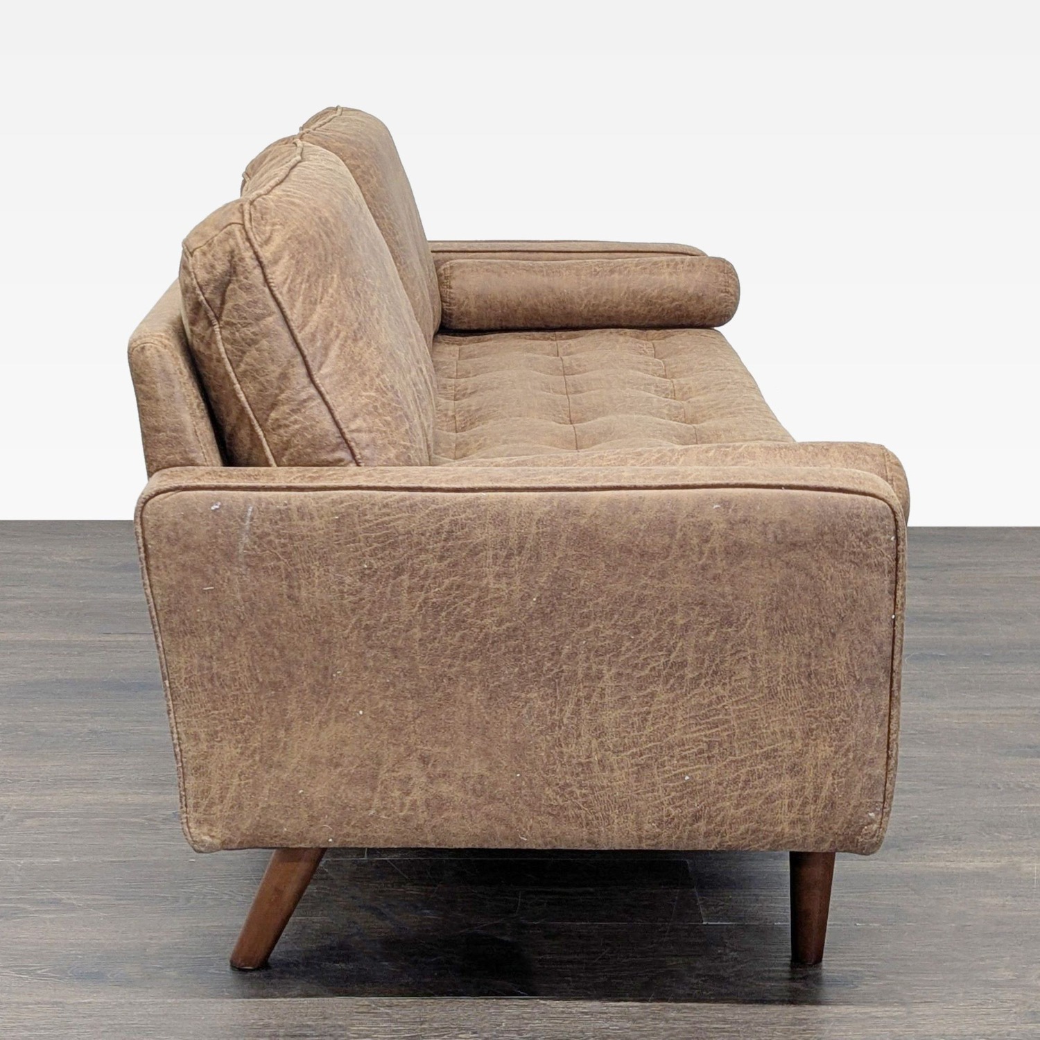 Avantio Vanomi 3-Seat Sofa in Brown Faux Leather  - image-3