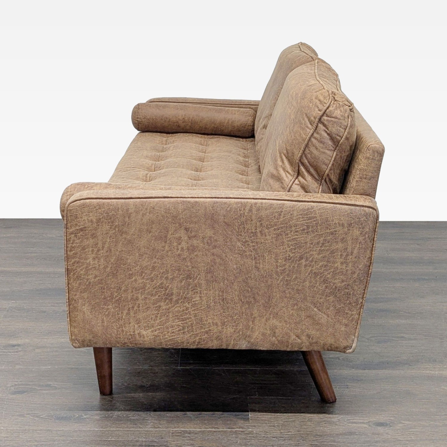 Avantio Vanomi 3-Seat Sofa in Brown Faux Leather  - image-5