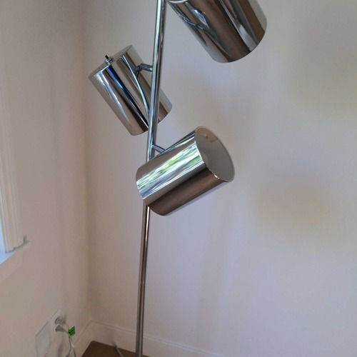Used Modern Chrome Tripod Floor Lamp for sale on AptDeco