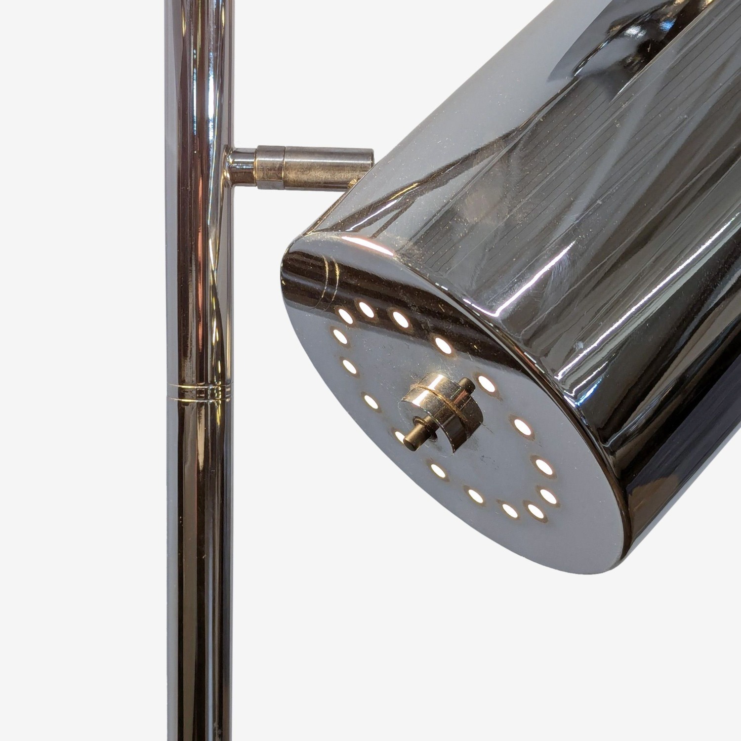 Modern Chrome Tripod Floor Lamp - image-6