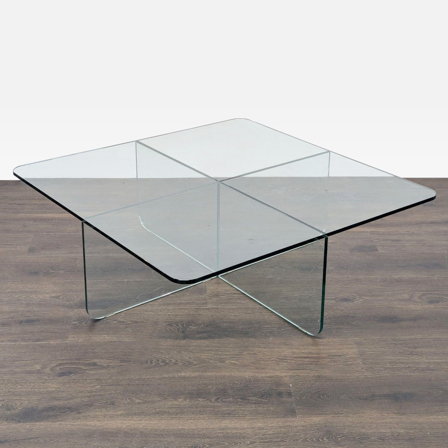 EQ3 Verre Square Glass Coffee Table - image-4