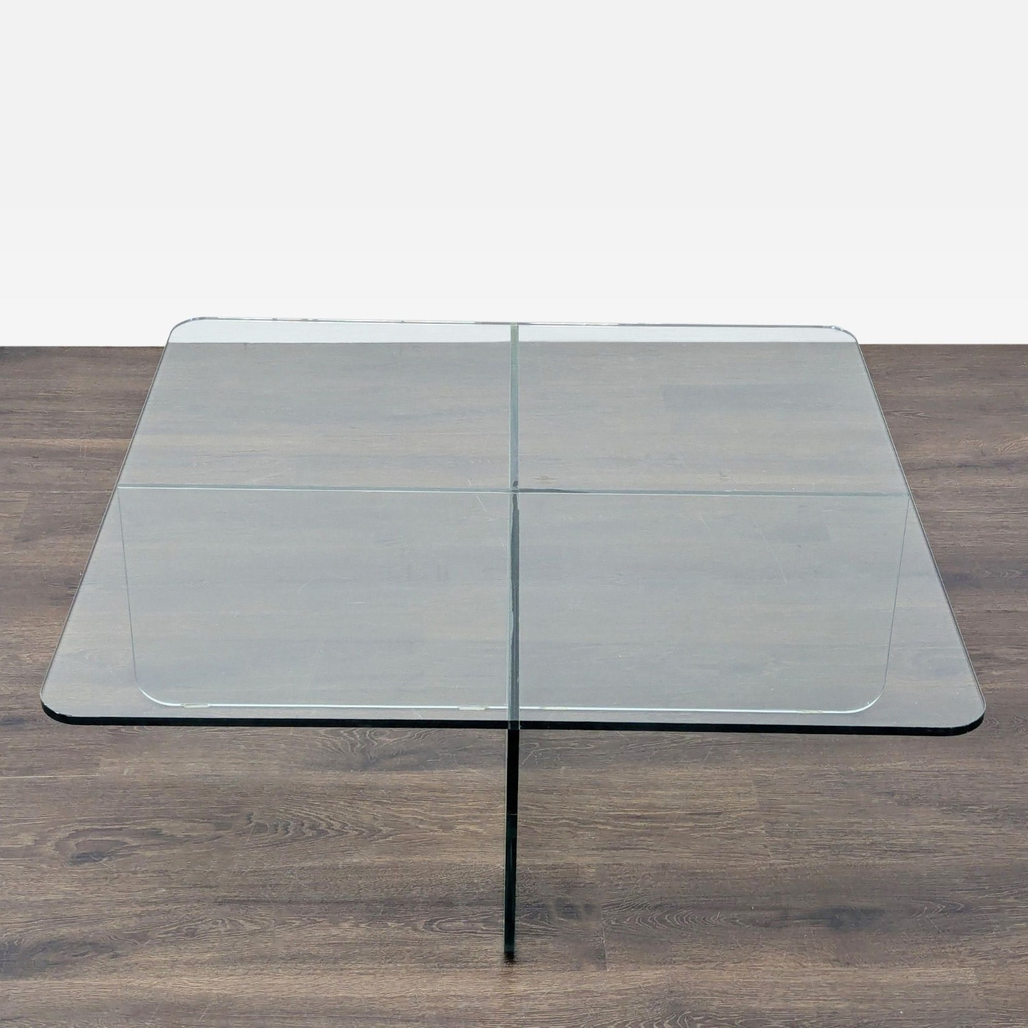 EQ3 Verre Square Glass Coffee Table - image-3