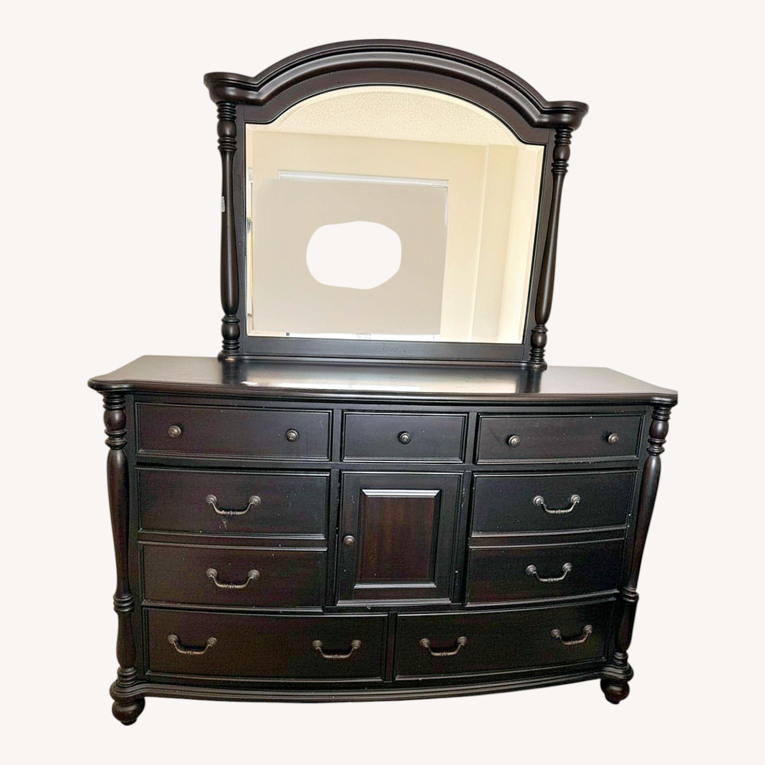 Dark Brown Dressing Table - image-0