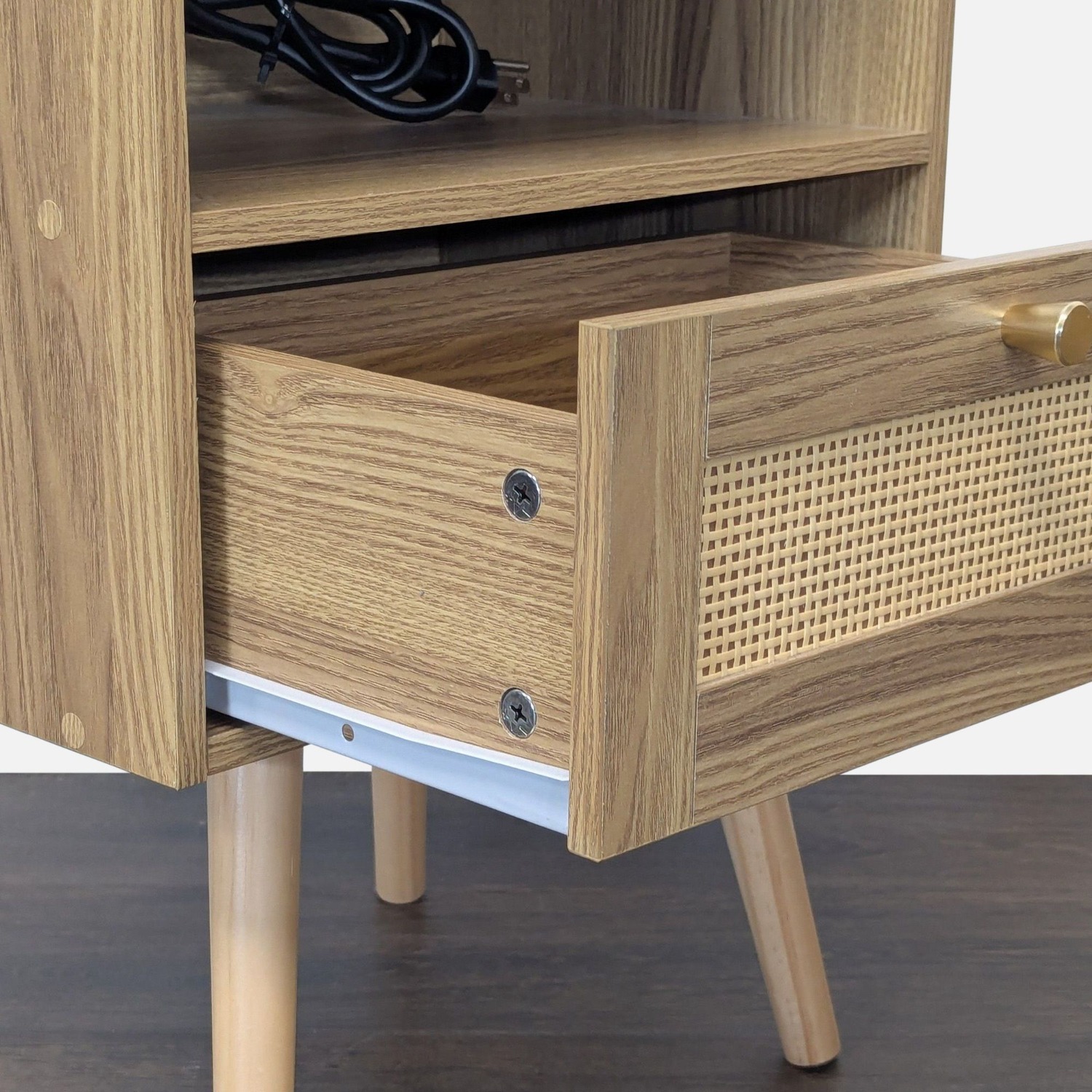 Nightstand with Charging Station - image-4